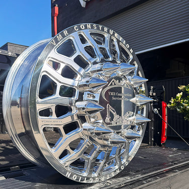 24 inch billet wheels , VNM forged ivy dually wheels for ford f350 , ford f-450, ram 3500, Silverado sierra 3500 with floating caps