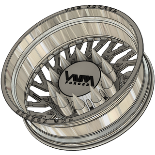 dually wheels, forged wheels, similar to jtx wheels, super single rims for dually trucks, polished, black milled powder coated