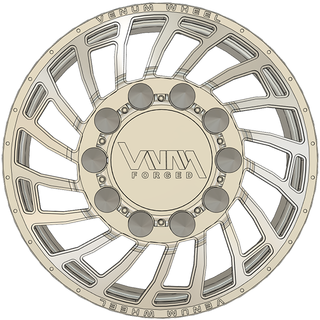 Fierce Dually VNM Forged Aluminum Wheels W/ Adapters & Billet Caps