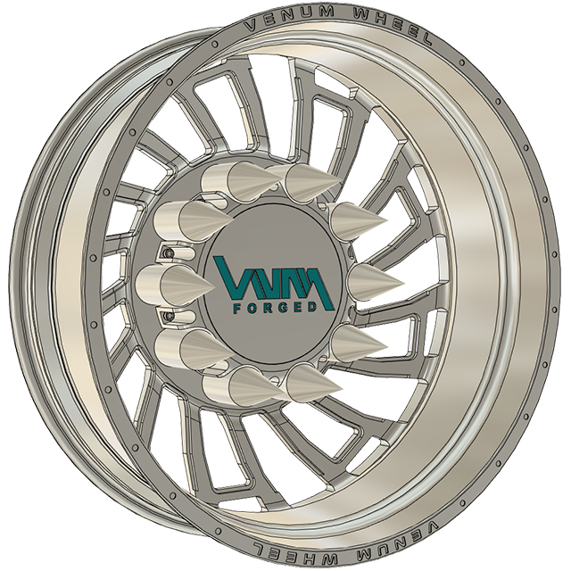 Fierce Dually VNM Forged Aluminum Wheels W/ Adapters & Billet Caps