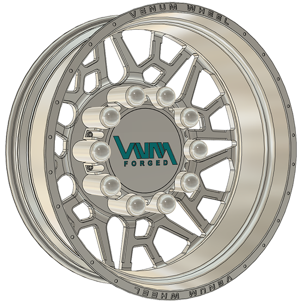 Forrio Dually VNM Forged Aluminum Wheels W/ Adapters & Billet Caps