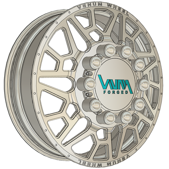 Forrio Dually VNM Forged Aluminum Wheels W/ Adapters & Billet Caps