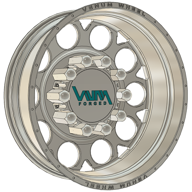 Classic Dually VNM Forged Aluminum Wheels W/ Adapters & Billet Caps