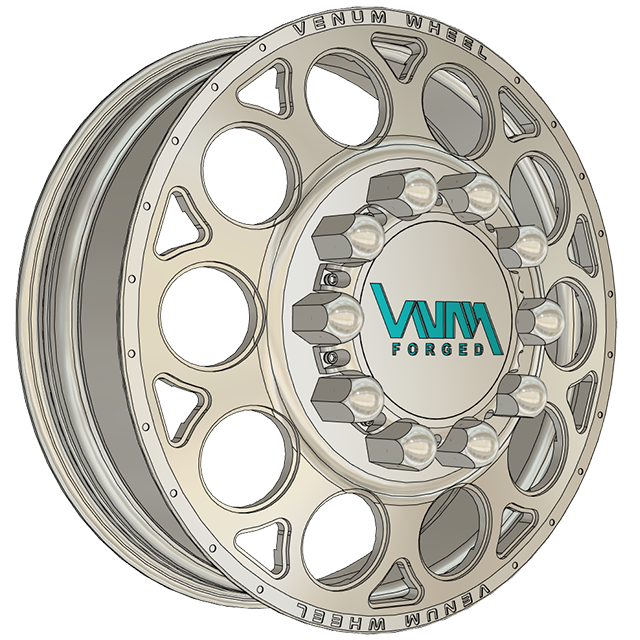 Classic Dually VNM Forged Aluminum Wheels W/ Adapters & Billet Caps