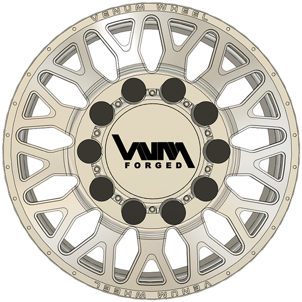 Rattle Dually VNM Forged Aluminum Wheels W/ Adapters & Billet Caps