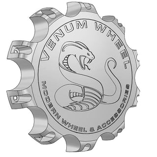 10x225 billet aluminum floating caps floater caps for wheels American force snake logo venum wheel