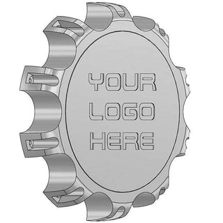 10x285.75 mm custom spinning wheel cap floating floater with custom engraving aluminum billet