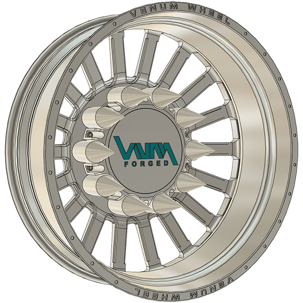 Stuffed Dually VNM Forged Aluminum Wheels W/ Adapters & Billet Caps