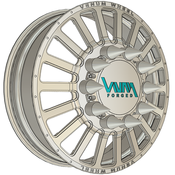 Stuffed Dually VNM Forged Aluminum Wheels W/ Adapters & Billet Caps