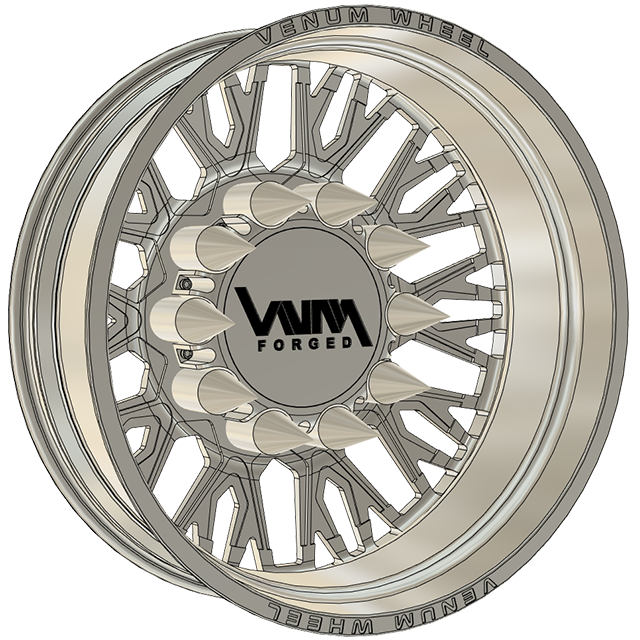 The Argo Dually VNM Forged Aluminum Wheels W/ Adapters & Billet Caps