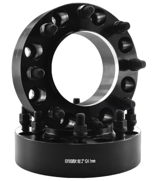 8x180 MM Wheel Adapters USA Grade 6061 T-6 Aluminum Billet Bars Will Work With Factory & Aftermarket Wheels