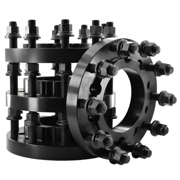 10x225 to 10x285.75 wheel spacers adapters conversion to big rig bolt pattern for ram 4500 5500 8 to 10 lug Fully Hub Centric Made in USA Alcoa