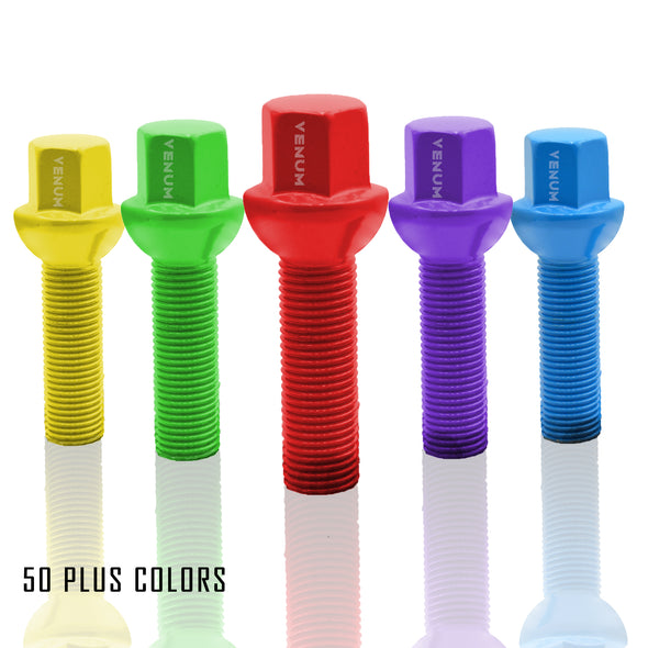 10.9 Grade Steel Durable Ball Seat 14x1.5 Lug Bolts for OEM/Factory Wheels 28MM to 60MM Length