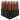 1 pc 14x1.5 black and illusion orange cherry twist swirl spike lug nuts black widow 
