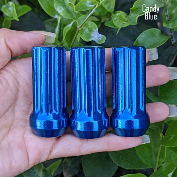 1 Pc 12x1.5 7-Spline Lug Nuts 2" Tall - Powder Coated