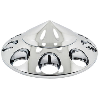 10 Lug Hub Caps 10x285.75 MM Bolt Pattern 22x1.5 Thread Pitch. Made Out of ABS Plastic. Sold as A Set (1 Hub Cap + 10 Spike Caps) Available In Black & Chrome. A Must if Installing New Wheels. Spike Length 5".