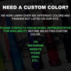 20 pc 14x1.5 custom color short acorn closed end lug nuts prismatic powder coating