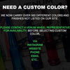 20 pc 12x1.25 custom color open end racing lug nuts prismatic powder coating