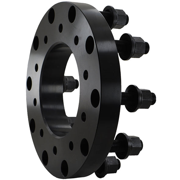 8x6.5 to 10x285.75 wheel adapters conversion to semi wheels 8 to 10 lug wheel adapters 1.5" thick made in usa alcoa Fully hub centric