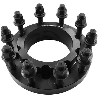 8x200 to 10x285.75 wheel adapters conversion to semi wheels 8 to 10 lug wheel adapters 1.5" thick made in usa alcoa Fully hub centric