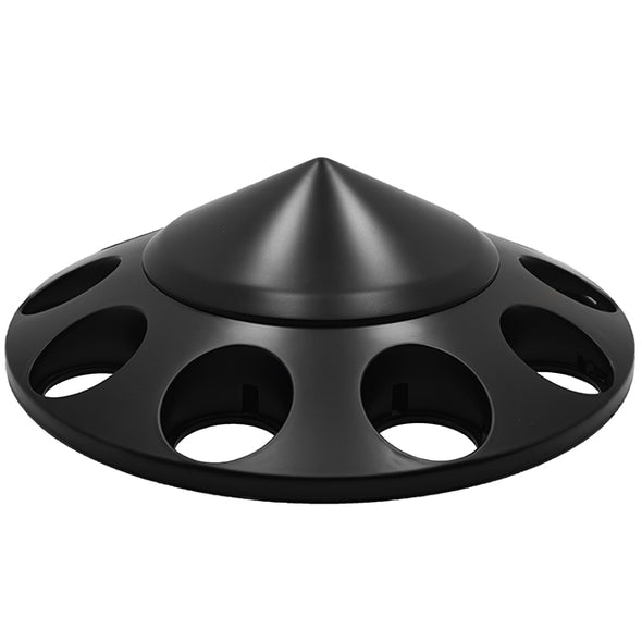 10 Lug Hub Caps 10x285.75 MM Bolt Pattern 22x1.5 Thread Pitch. Made Out of ABS Plastic. Sold as A Set (1 Hub Cap + 10 Spike Caps) Available In Black & Chrome. A Must if Installing New Wheels