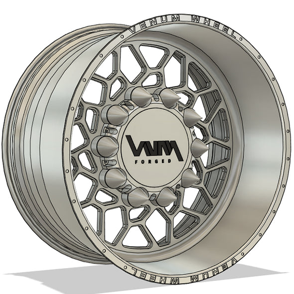 venum wheel forged 26x14 polished dream break wheel 10x285 simulation no wheel spacers required spike caps billet for ford F-250 F-350 silverado 2500 3500 ram 2500 3500