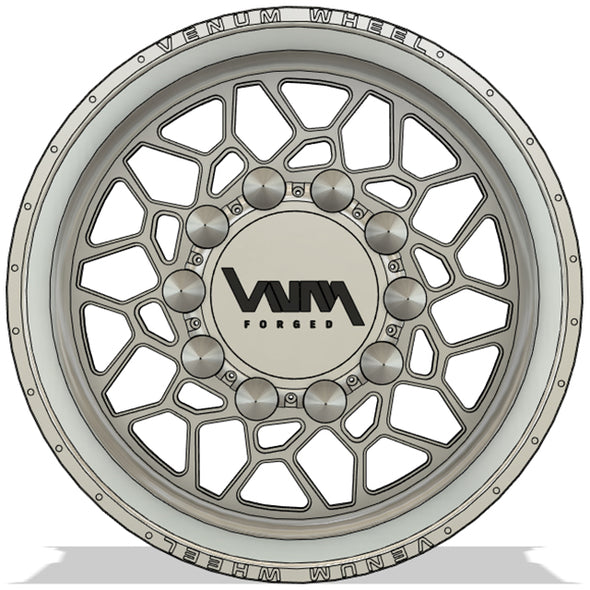 venum wheel forged billet wheels dream break style 30x16 28 x16 26x14 polished big rig 10 lug simulation ghost style for diesel truck