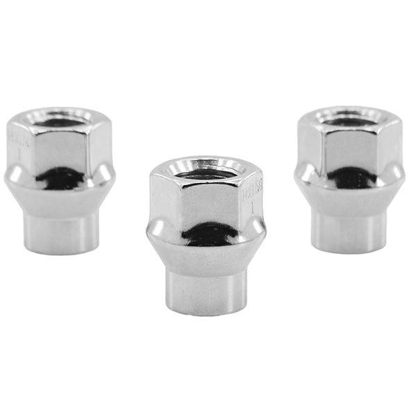 12x1.25 Extended Thread Open End Lug Nuts 1" Tall Conical Seat