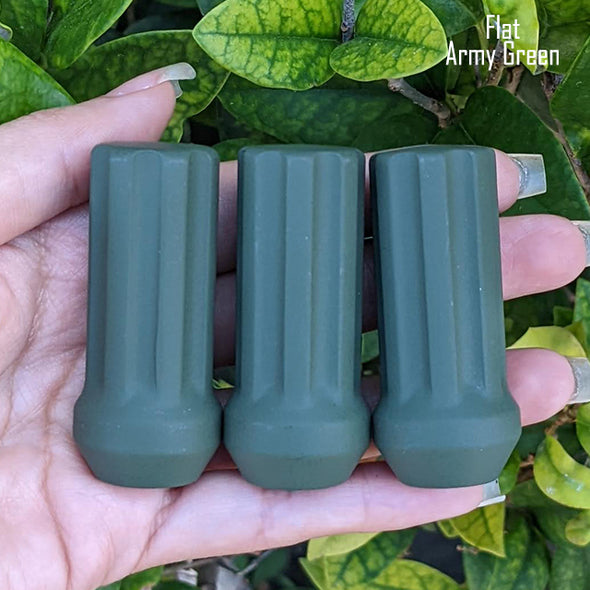 1 Pc 12x1.5 7-Spline Lug Nuts 2" Tall - Powder Coated