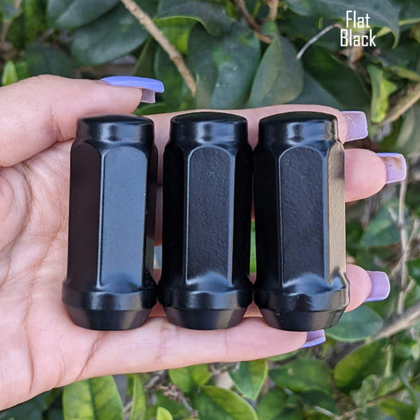 32 Pc 14x1.5 Acorn Closed End Lug Nuts 2" Tall - Powder Coated