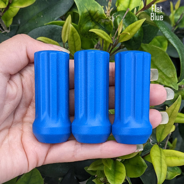 1 Pc 14x2 7-Spline Lug Nuts 2" Tall - Powder Coated
