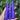 24 pc 9/16-18 flat purple spike lug nuts 4.5" tall powder coated durable coating