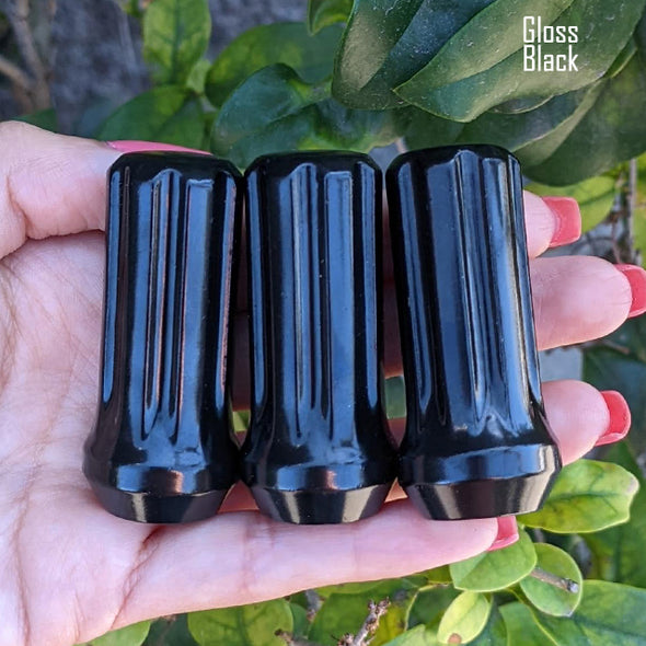 32 Pc 1/2-20 7-Spline Lug Nuts 2" Tall - Powder Coated + 2 Key Sockets