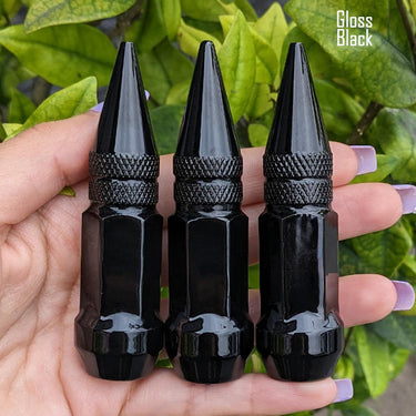 1 Pc 12x1.5 Short Spike Lug Nuts 3" Tall - Powder Coated - Various Colors