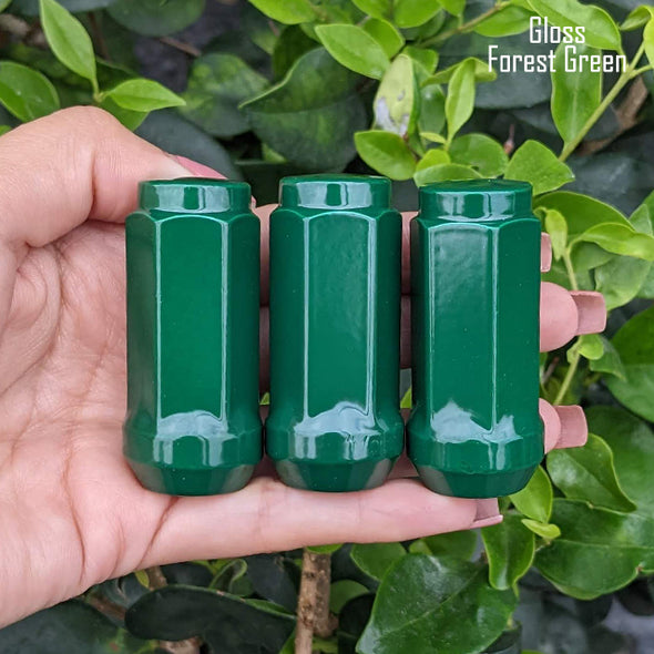 1 Pc 14x1.5 Acorn Closed End Lug Nuts 2" Tall - Powder Coated