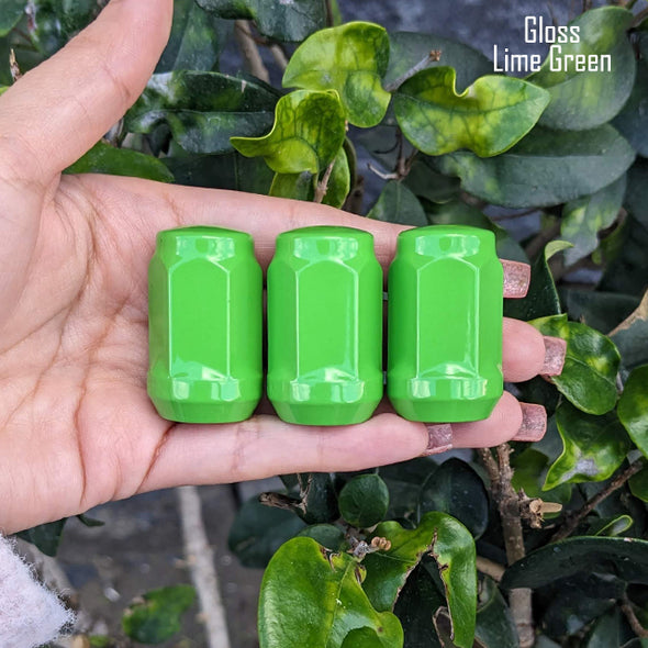 1 Pc 12x1.25 Short Acorn Closed End Lug Nuts 1.36" Tall - Powder Coated