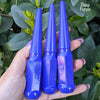 32 pc 14x2 gloss red spike lug nuts 4.5" tall powder coated durable coating