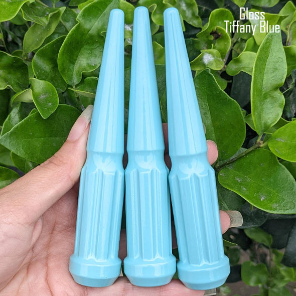 1 Pc 12x1.25 7-Spline Spike Lug Nuts 4.5" Tall - Powder Coated