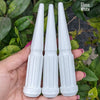 1 pc 14x2 gloss white spike spline lug nuts 4.5" tall powder coated durable coating