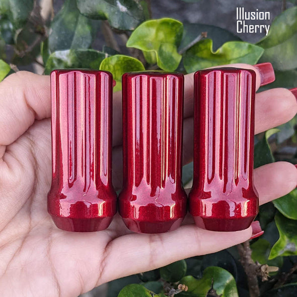 1 Pc 1/2-20 7-Spline Lug Nuts 2" Tall - Powder Coated