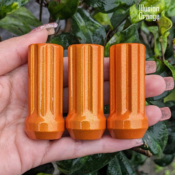 1 Pc 1/2-20 7-Spline Lug Nuts 2" Tall - Powder Coated