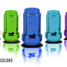 14x1.5 Short Spline Drive Lug Nuts Custom Color Durable Powder Coating Aftermarket Conical Lug Nuts