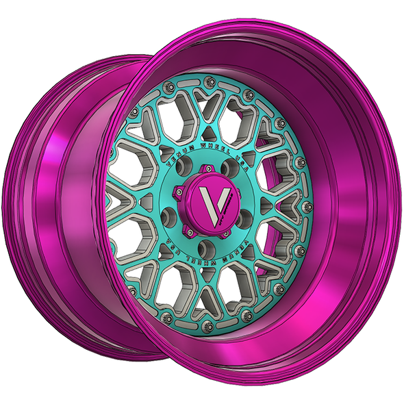 V-3 UTV Wheels Billet Aluminum Lightweight For Polaris Pro R