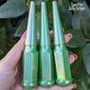 20 pc 12x1.25 sparkle jolly green spike lug nuts 4.5" tall powder coated durable coating