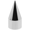 single piece 10x285.75 spike lug nut cover chrome single piece thread on 22x1.5 metric black powder coated any color