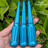 1 pc 1/2-20 illusion tropical fusion spike spline lug nuts 4.5" tall powder coated durable coating prismatic powder coating