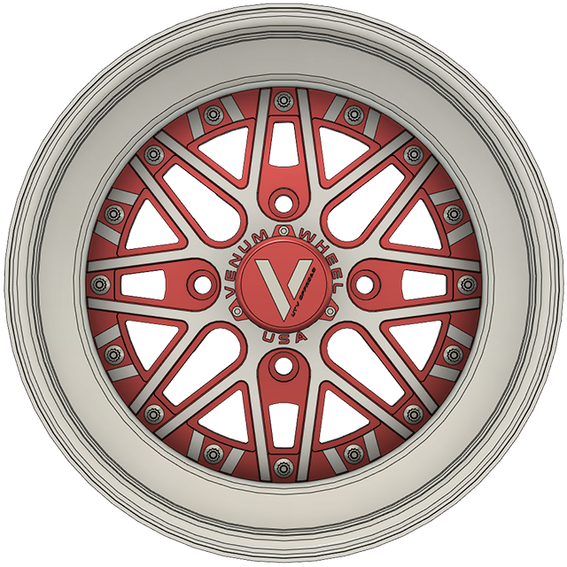 V-2 UTV Wheels Billet Aluminum Lightweight For Can Am Rzr Yxz