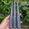 1 pc 12x1.25 wrinkle gun metal spike lug nuts 6 inch xl tall powder coated durable coating prismatic powder coating