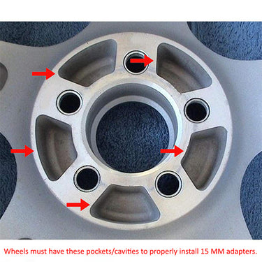 5x100 MM To 5x120 MM Wheel Adapters Hub Centric Conversion For Volkswagen