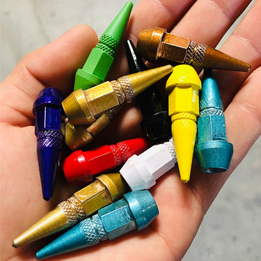 4 Pc Air Valve Stems Spike Cap - Powder Coated - Various Colors
